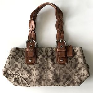 Authentic Coach signature handbag